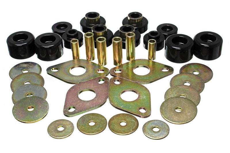 Energy Suspension Body Mount Set-Reg Access & Dbl Cab - Black