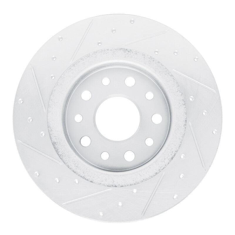 DFC 22-25 Jeep Grand Cherokee Rear Right Drilled & Slotted Silver Brake Rotor