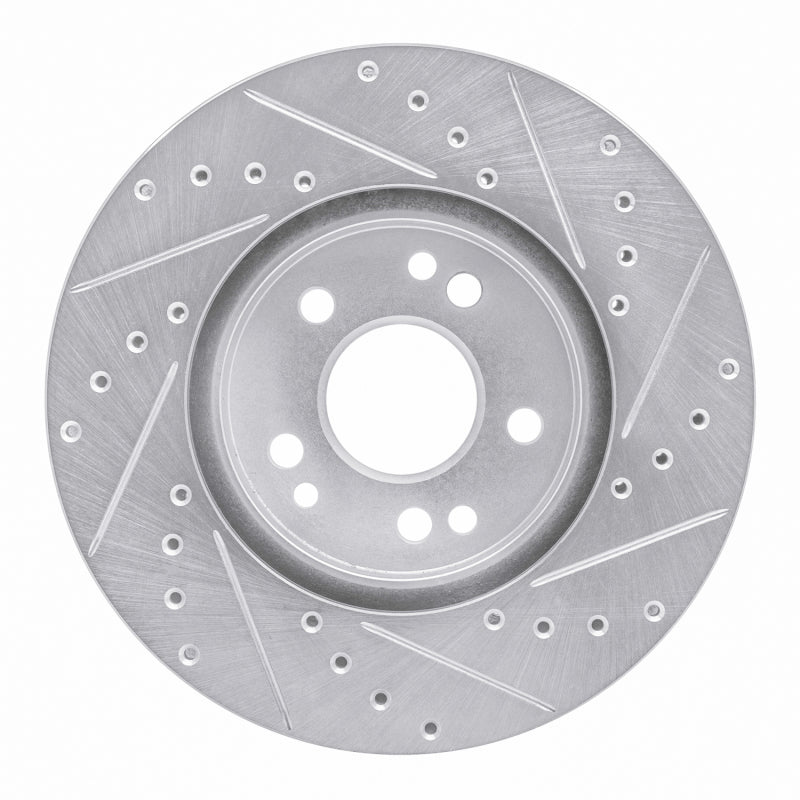 DFC 90-98 Mercedes-Benz 300SL Front Left Drilled & Slotted Silver Brake Rotor