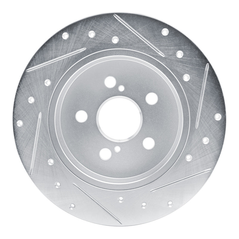 DFC 19-25 Toyota Corolla (US/Canada) Rear Left Drilled & Slotted Silver Brake Rotor