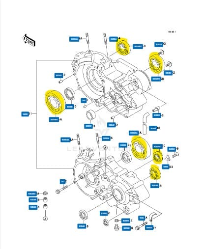 MSV Racing KX500 Ceramic Hybrid Bearing Kit image 1