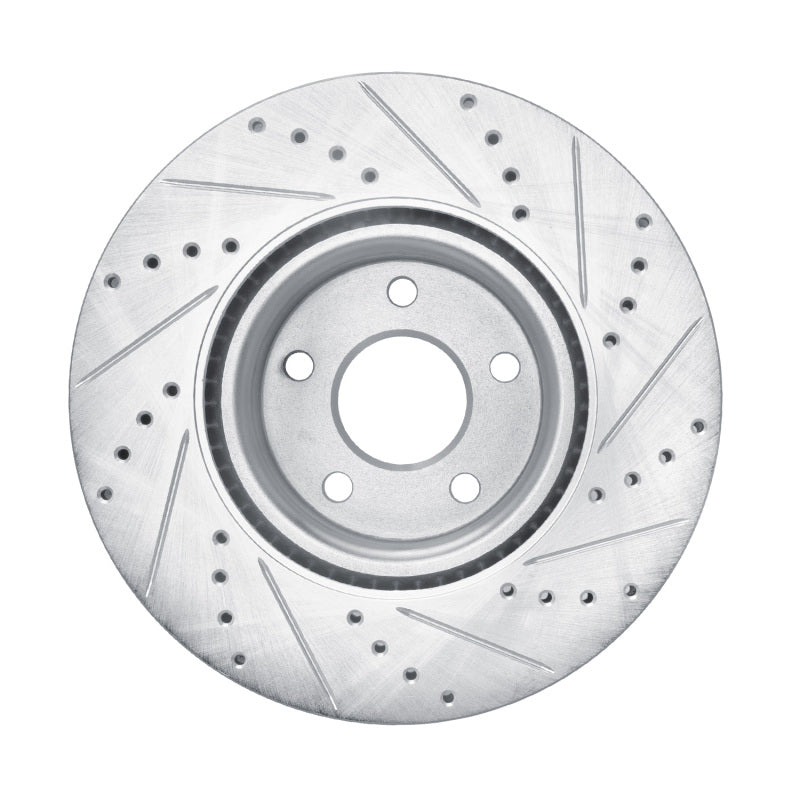 DFC 20-25 Ford Escape Front Left Drilled & Slotted Silver Brake Rotor