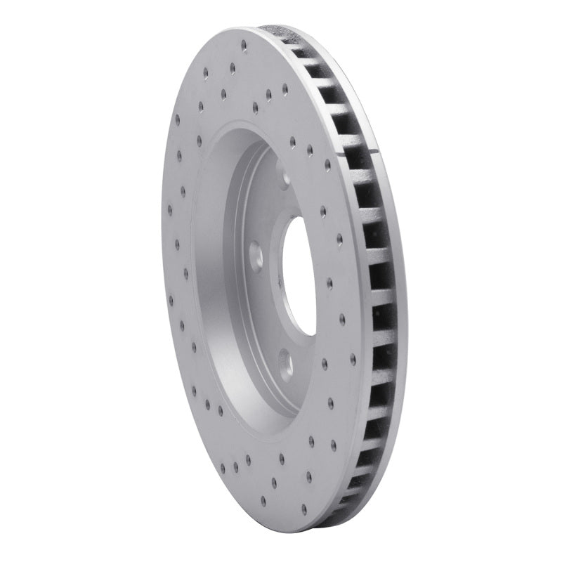 DFC 08-16 Chrysler Town & Country Front Right Drilled Geoperformance Rotor