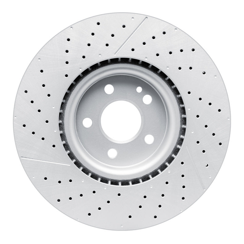 R1 14-19 Mercedes-Benz CLA45 AMG Front Drilled & Slotted GeoSPEC Coated Rotor