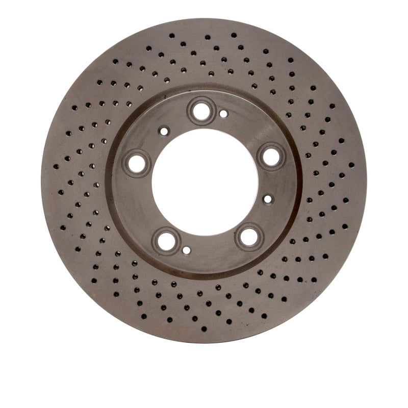 R1 98-12 Porsche 911 Right Front Drilled GeoSPEC Coated Rotor