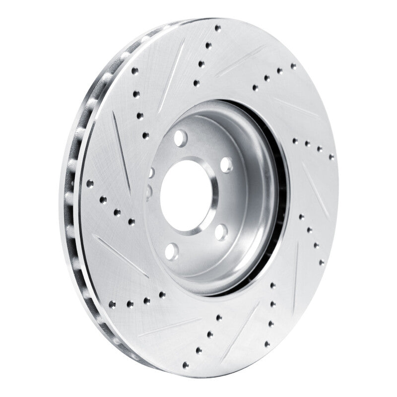 DFC 19-25 Mercedes-Benz GLB250 Front Right Drilled & Slotted Silver Brake Rotor