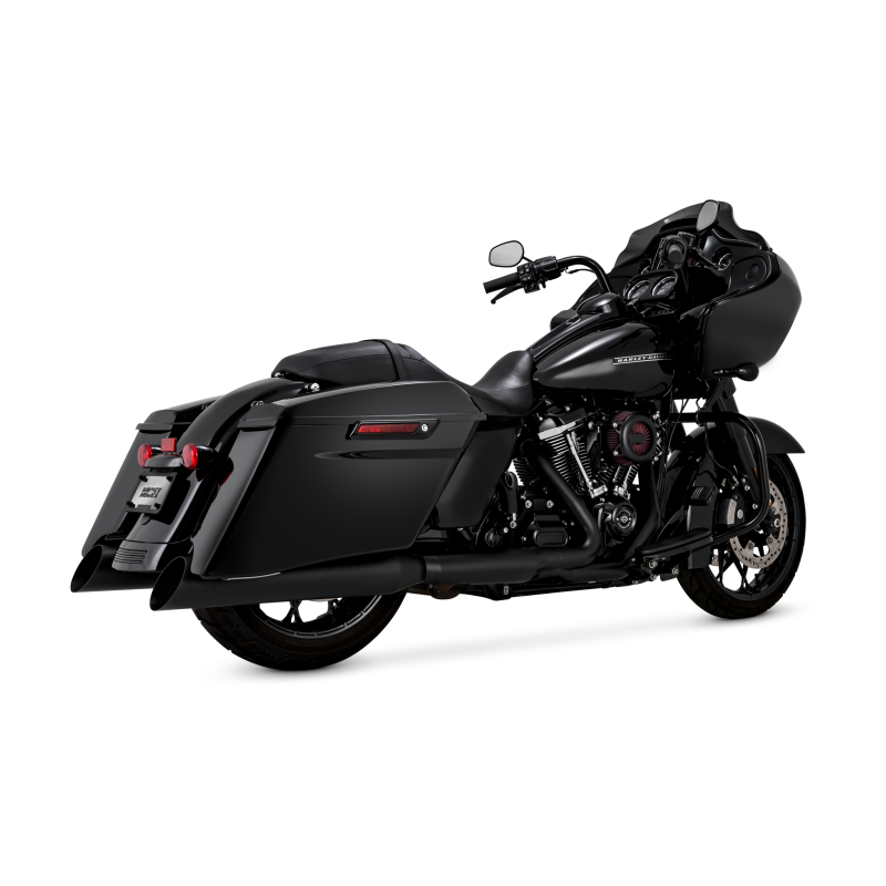 Vance & Hines 17-26 HD Touring Backslash 450 Slip-on Exhaust - Wrinkle Black