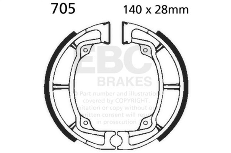 EBC 86-88 Kawasaki KLF 185 Bayou Front Left/Right FA-SFA-X Brake Pads