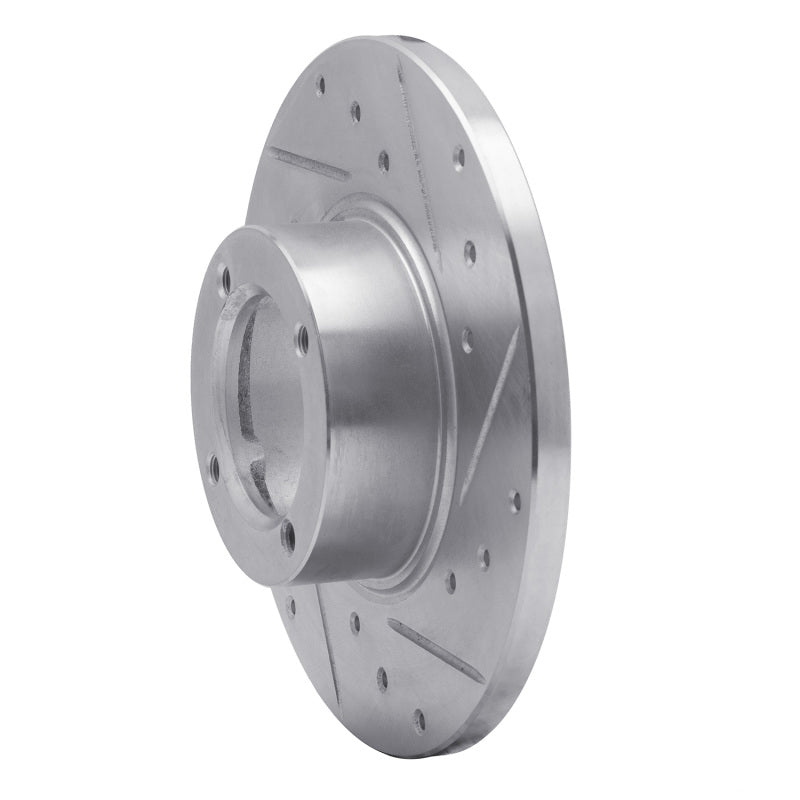 DFC 80-83 Subaru GLF Front Right Drilled & Slotted Silver Brake Rotor