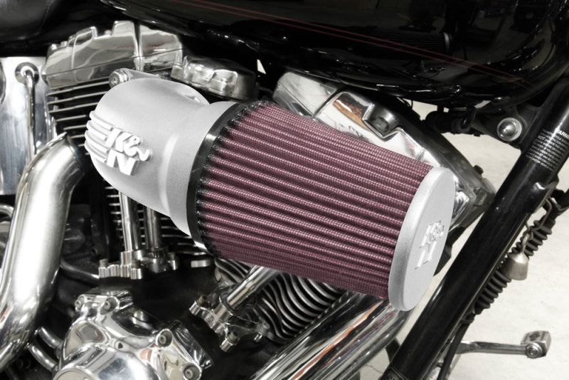 K&N 17-18 Harley-Davidson Touring Models Performance Air Intake System Silver