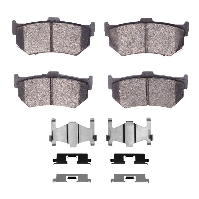 R1 1984-1994 Honda Prelude Rear R1 Semi Met Pads & Hardware Kit