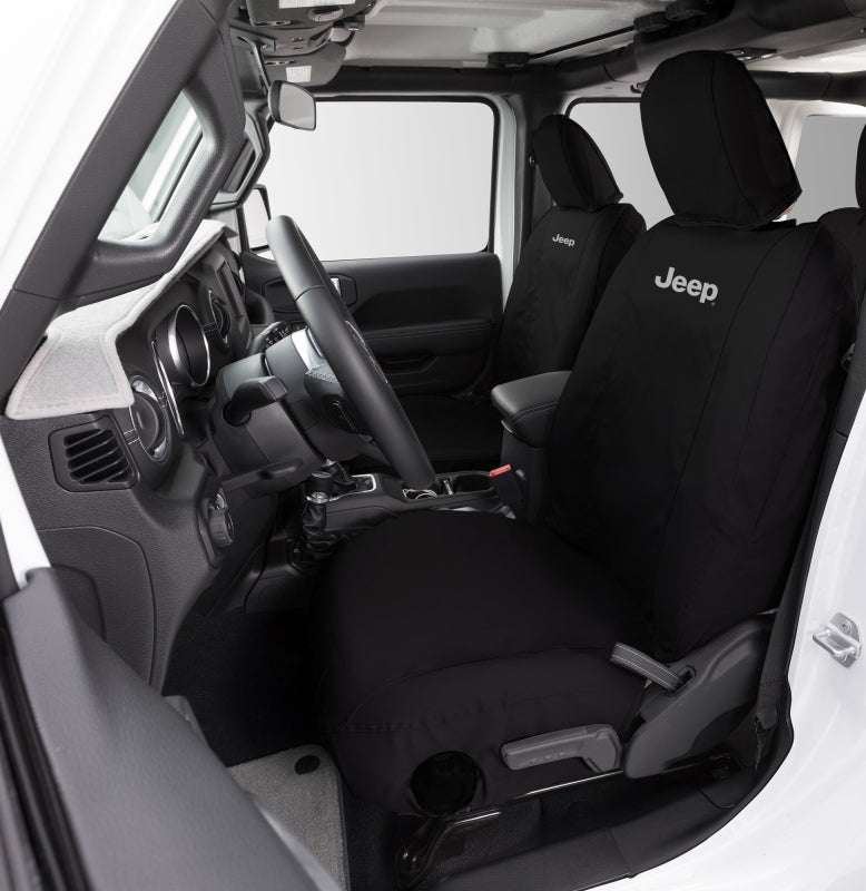 Covercraft 18-23 Wrangler JL 2dr Bucket Endura Jeep Logo SeatSaver Custom Front Row Seat Covers
