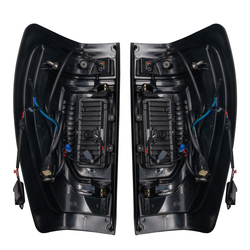 Oracle 19-23 GMC Sierra Black Series Flush Style LED Tail Lights - Factory Halogen
