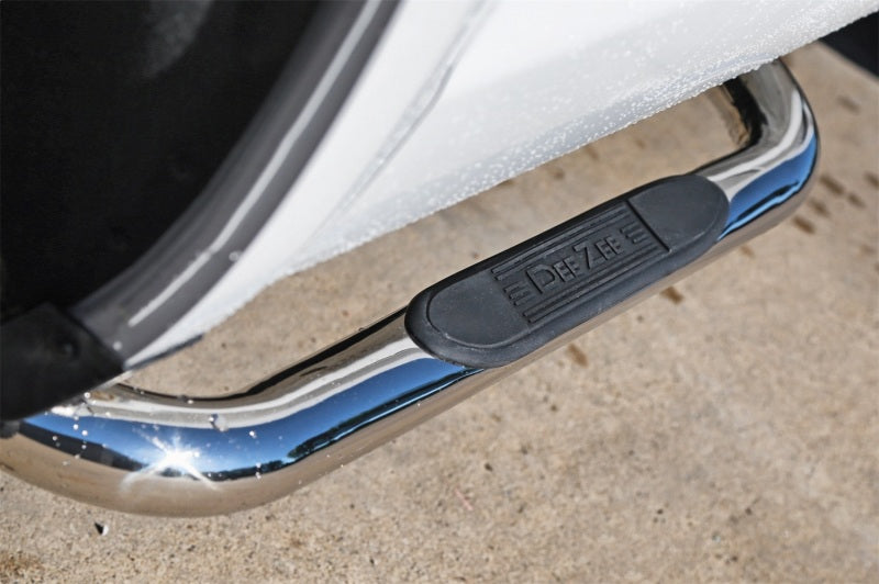 Dee Zee 14-18 Chevrolet Silverado Tubes - 3In Round Stainless Polished RegCab