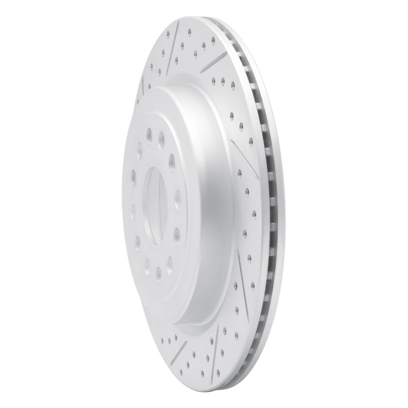 R1 19-25 Ram 1500 Rear Left Drilled & Slotted Geo-Carbon Rotor