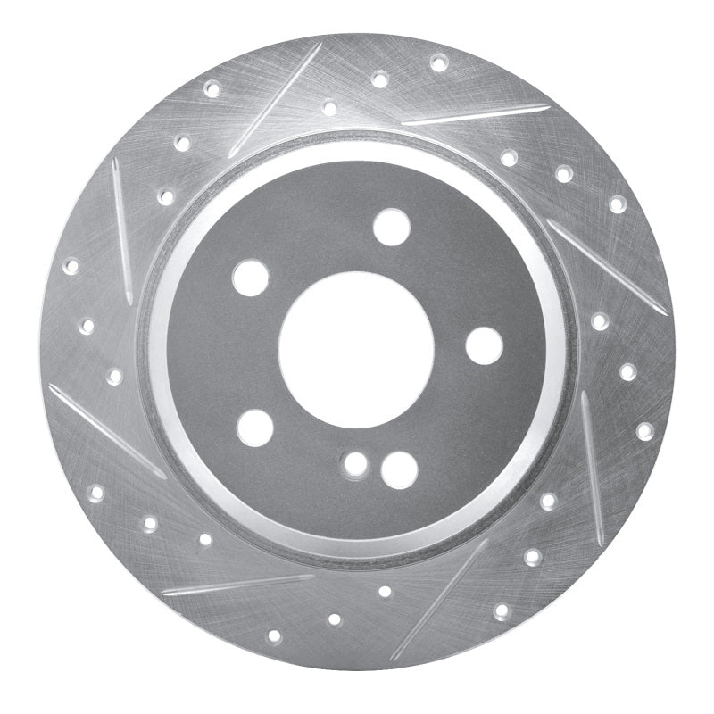 DFC 03-16 Mercedes-Benz E320 Rear Left Drilled & Slotted Silver Brake Rotor