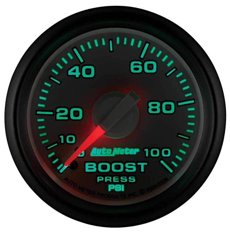 Autometer Factory Match 52.4mm Mechanical 0-100 PSI Boost Gauges 3 pressure Ranges