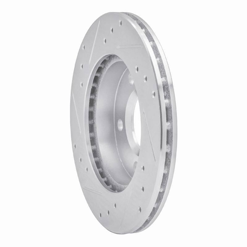 R1 90-90 Pontiac 6000 Rear Right Drilled & Slotted Silver Brake Rotor
