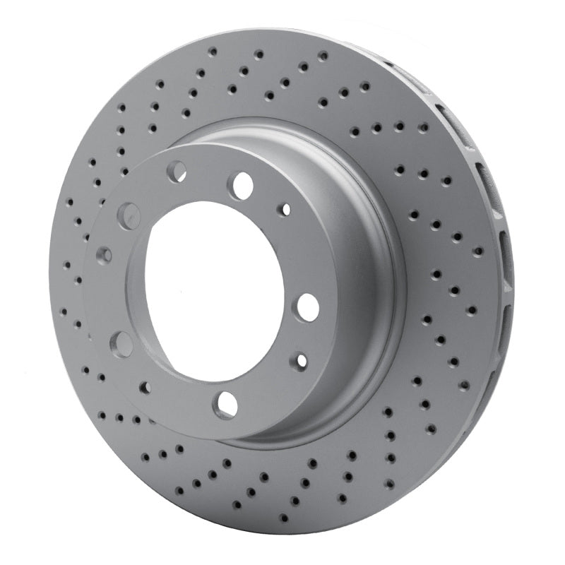 R1 78-89 Porsche 911 Left Rear Drilled GeoSPEC Coated Rotor