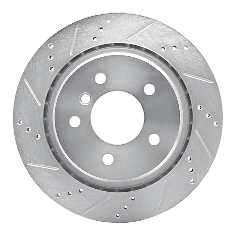 R1 95-99 BMW M3 E36 Right Rear Drilled & Slotted Silver Brake Rotor