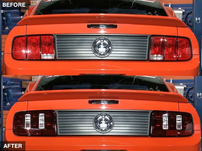 Raxiom 05-09 Ford Mustang Coyote Tail Lights- Black Housing (Smoked Lens)