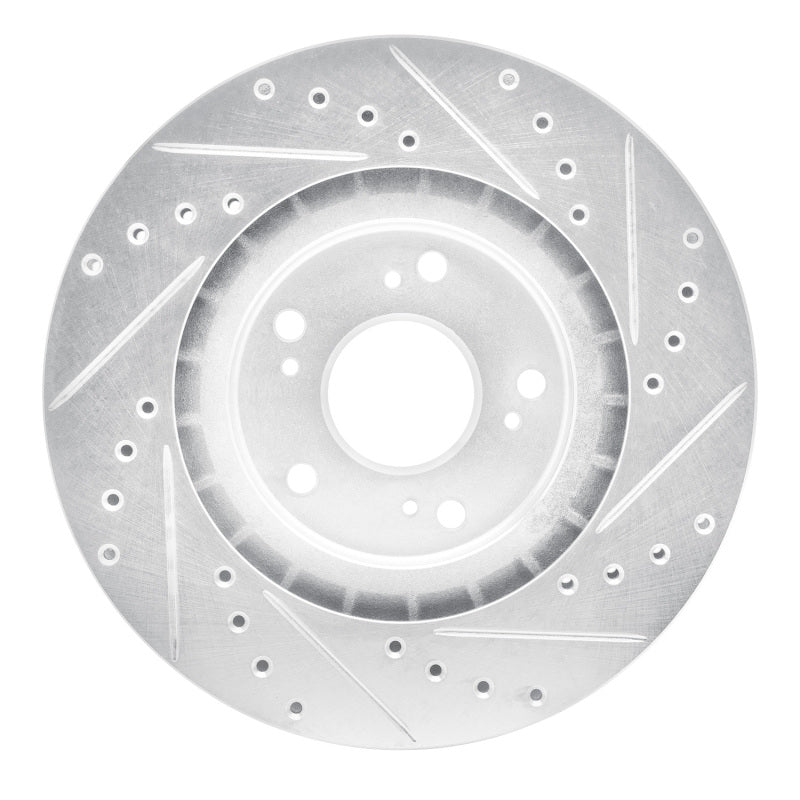 DFC 97-05 Acura NSX Rear Left Drilled & Slotted Silver Brake Rotor