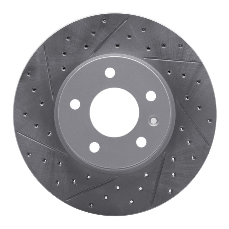 R1 13-25 Cadillac Ats Front Left Drilled & Slotted Geo-Carbon Rotor
