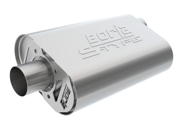 Borla CrateMuffler LS3 S-Type 2.50in Offset/Offset 14inx4.35inx9in Oval Muffler