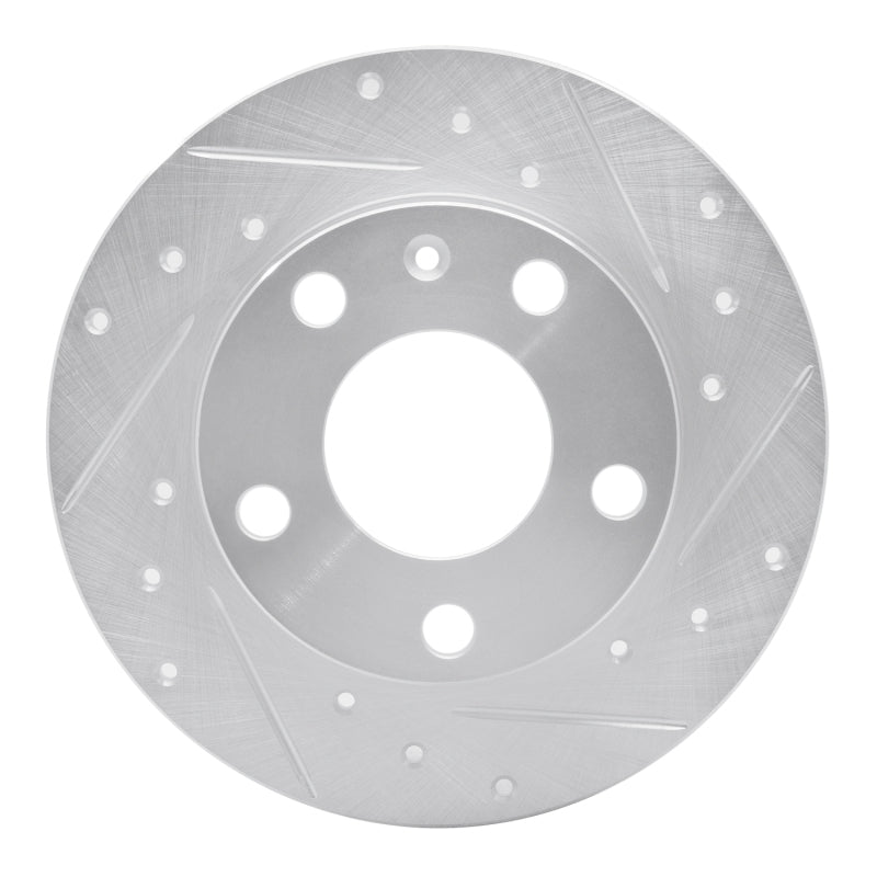 DFC 02-06 Audi A4 Quattro Rear Right Drilled & Slotted Silver Brake Rotor