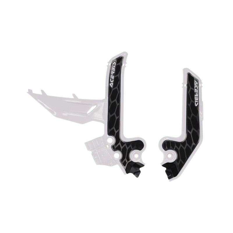 Acerbis 2025 KTM SX85/ GasGas MC85 Frame Guards- X-Grip - White/Black