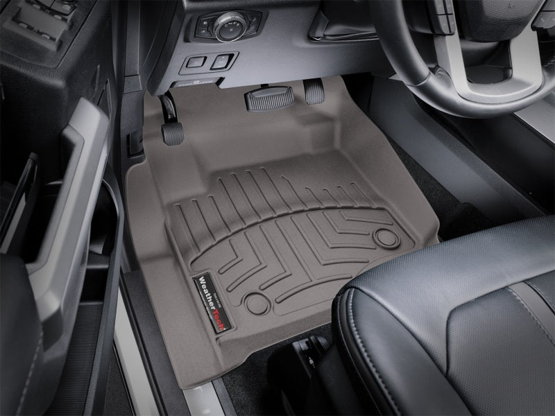 WeatherTech 2017 Ford Super Duty (Super Cab / Crew Cab) Front FloorLiners - Cocoa