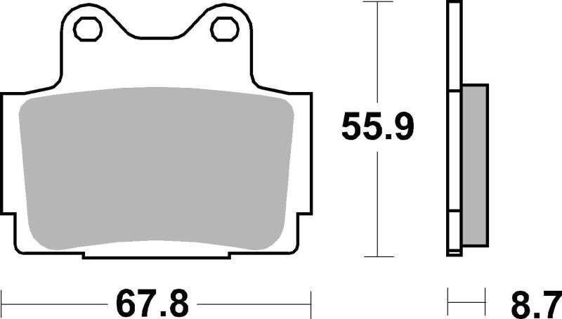 Brembo OE 90-91 Yamaha FZX Zeal 250cc Brake Pad - Rear