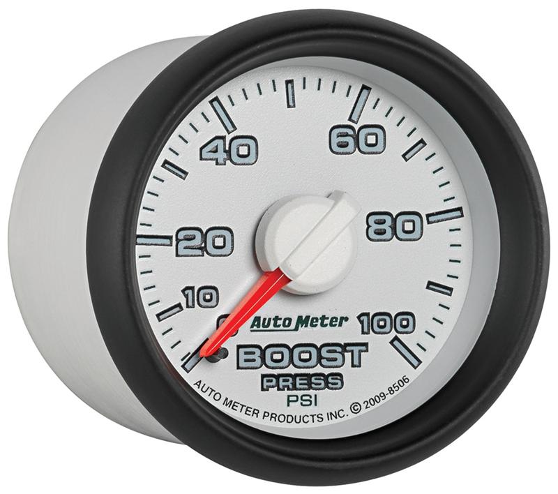 Autometer Factory Match 52.4mm Mechanical 0-100 PSI Boost Gauges 3 pressure Ranges