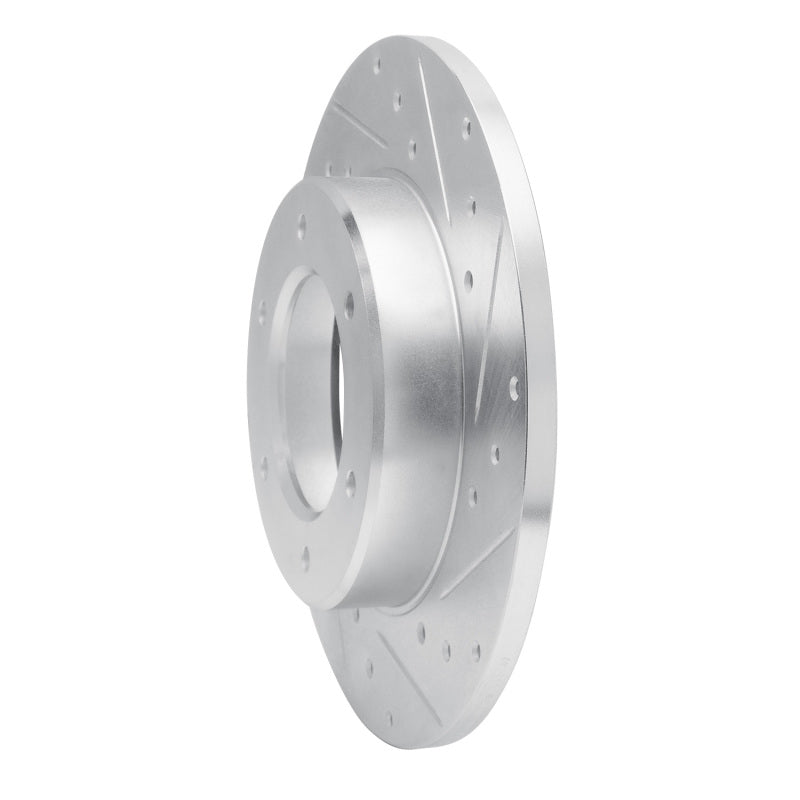 R1 79-80 Toyota Pickup Front Right Drilled & Slotted Silver Brake Rotor