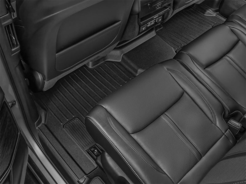 WeatherTech 2022+ Jeep Grand Wagoneer/Wagoneer Rear 2nd Row Rubber Mats - Black (8 Passenger)