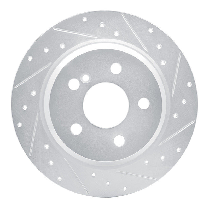 DFC 03-16 Mercedes-Benz E350 Rear Right Drilled & Slotted Silver Brake Rotor