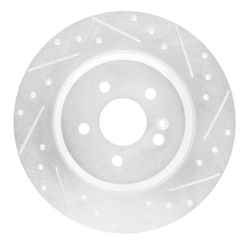 DFC 00-05 Mercedes-Benz ML55 AMG Rear Right Drilled & Slotted Silver Brake Rotor