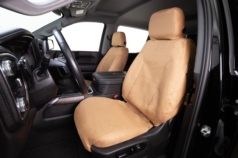 Covercraft 95-99 Chevrolet Tahoe Polycotton SeatSaver Custom Front Row Seat Covers - Tan