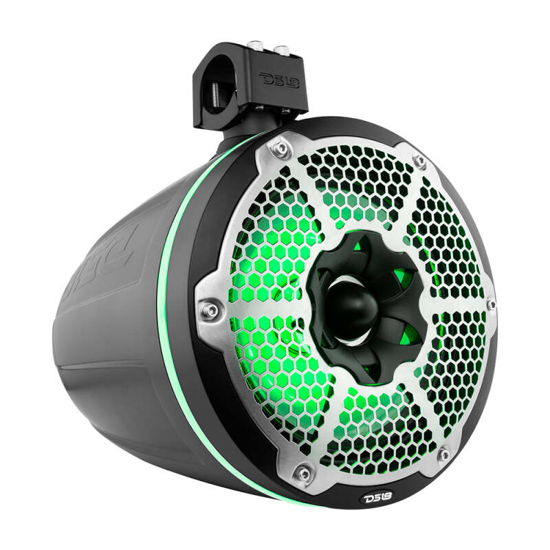DS18 Marine And Psports Towers w/ Built In 10in 1in Driver 300 Watts RMS RGB LED Lights Black