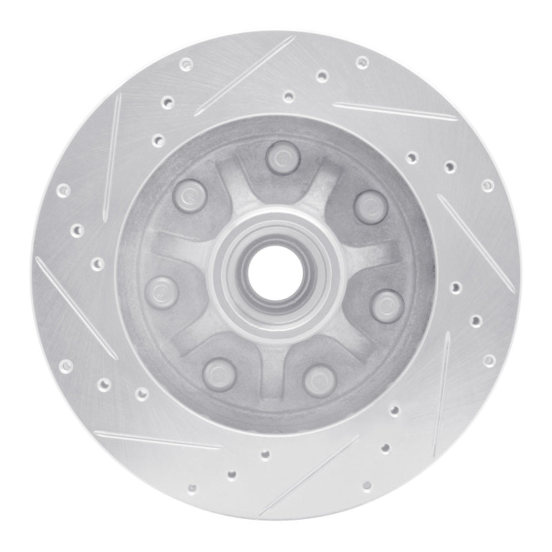 DFC 97-02 Ford F-150 RWD Front Right Drilled & Slotted Silver Brake Rotor