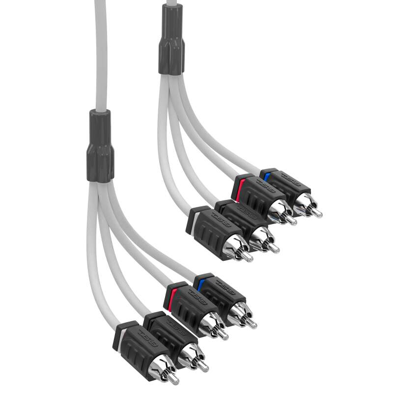 DS18 Marine Grade Tinned Copper OFC RCA Wires 4-Channel 25 Feet