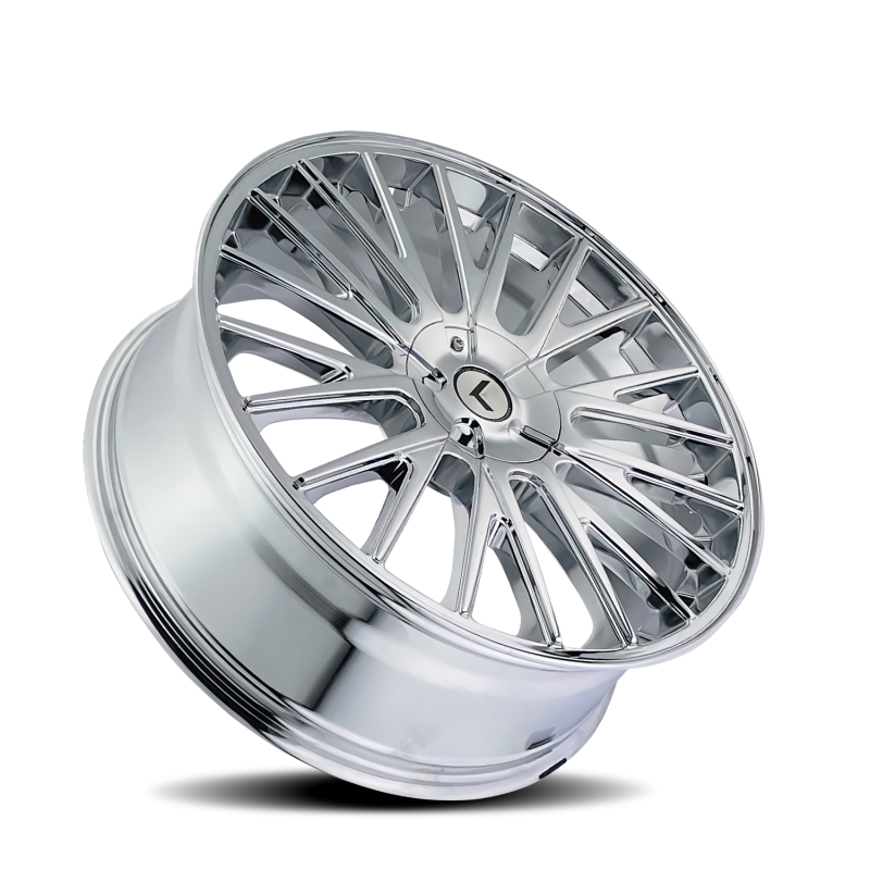 Kraze KR185 Double Down 20x8.5 / 5x112/120 BP / 38mm Offset / 73mm Hub Chrome Wheel
