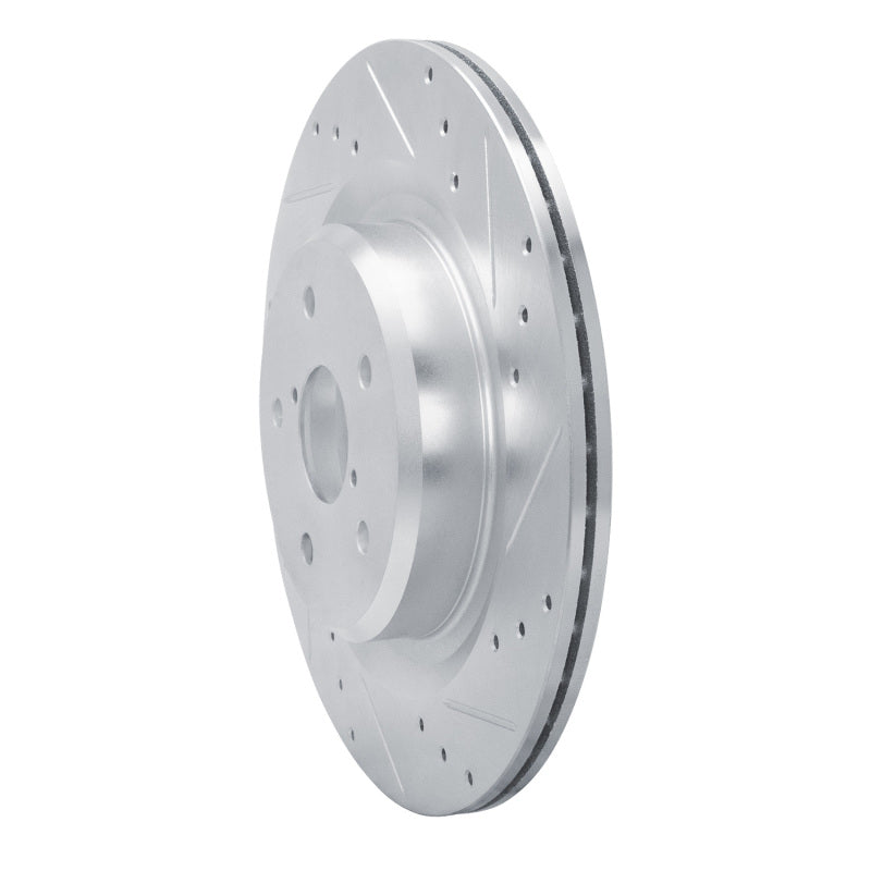 DFC 19-25 Subaru Ascent Rear Right Drilled & Slotted Silver Brake Rotor