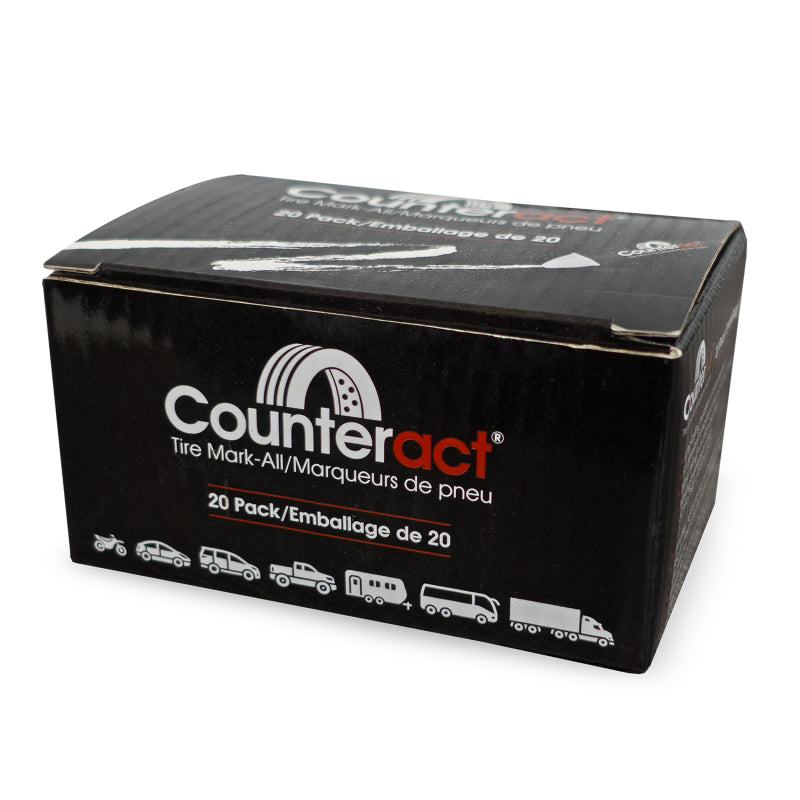 Counteract Mark-All Tire Crayon - White - 20 Pack