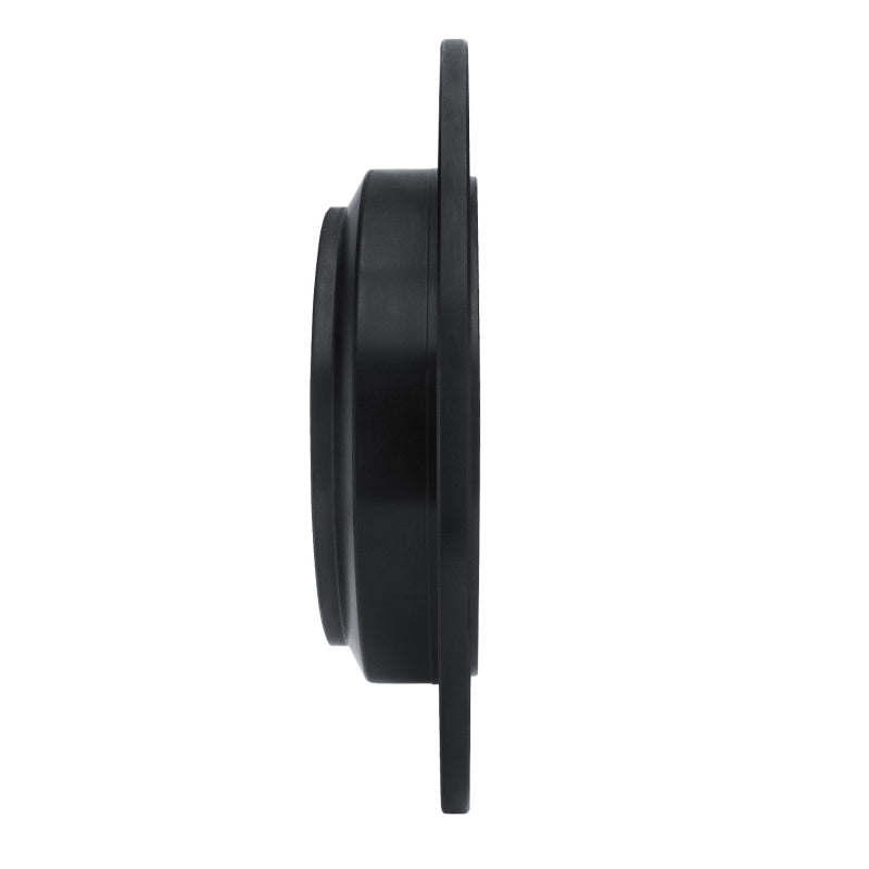 R1 16-25 Honda Ridgeline Rear Left Drilled & Slotted Black Brake Rotor