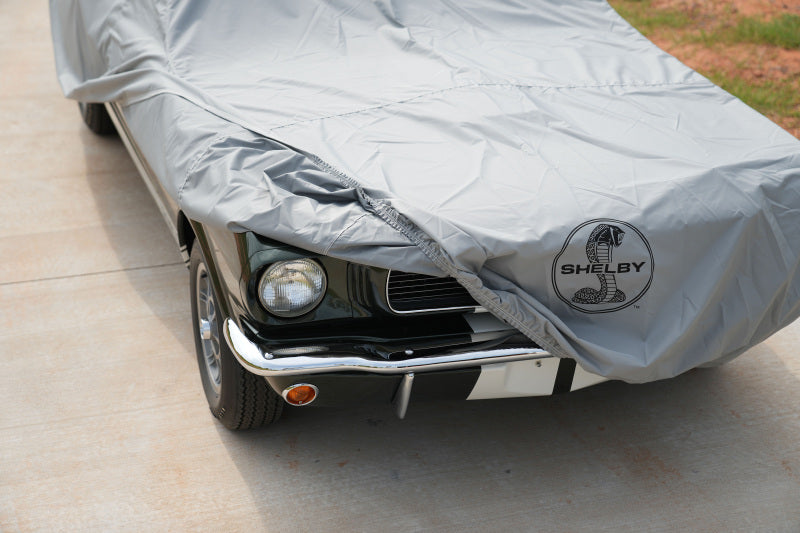 Covercraft 20 Ford Mustang  Custom Weathershield Hp Car Cover w/ Blk  Snake Medallion Logo