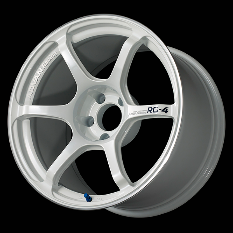 Advan RG-4 17x7.5 / +40 Offset / 5x112 / 66.5mm Bore / Racing White Metallic and Ring