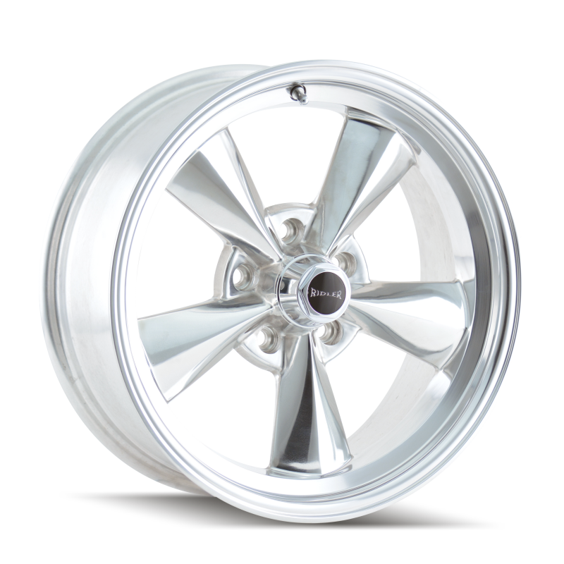 Ridler 675 17x8 / 5x120.65 BP / 0mm Offset / 83.82mm Hub Polished Wheel