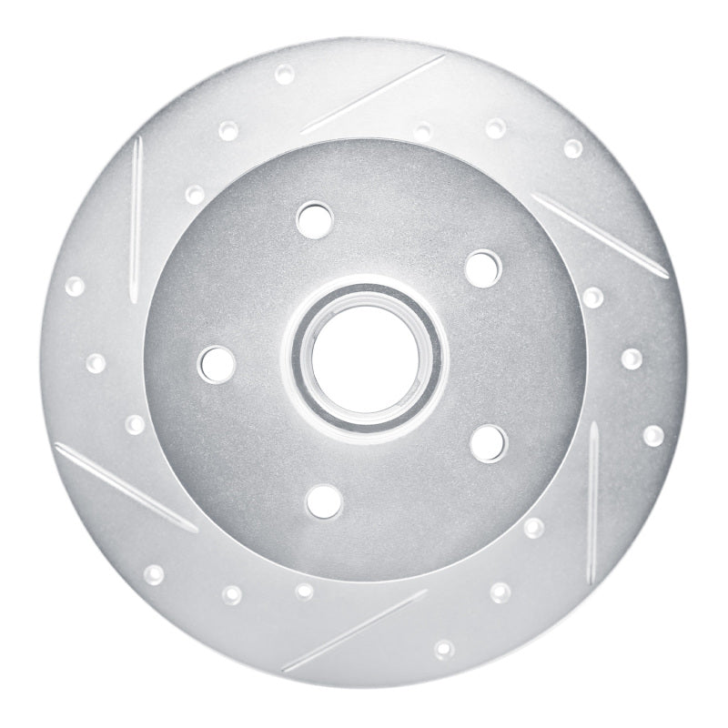 R1 86-91 Volkswagen Vanagon Front Left Drilled & Slotted Silver Brake Rotor
