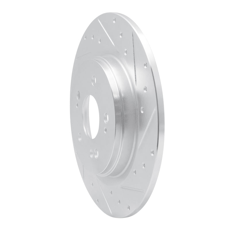 R1 18-25 Honda Odyssey Rear Right Drilled & Slotted Silver Brake Rotor